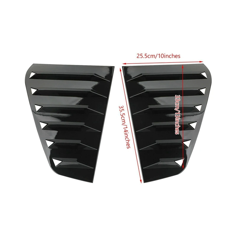 Rear Side Glass Blinds Rear Triangle Window Sharks Gills Decorative Stickers For Cars For VW Golf MK7 MK7.5 GTI / GTD