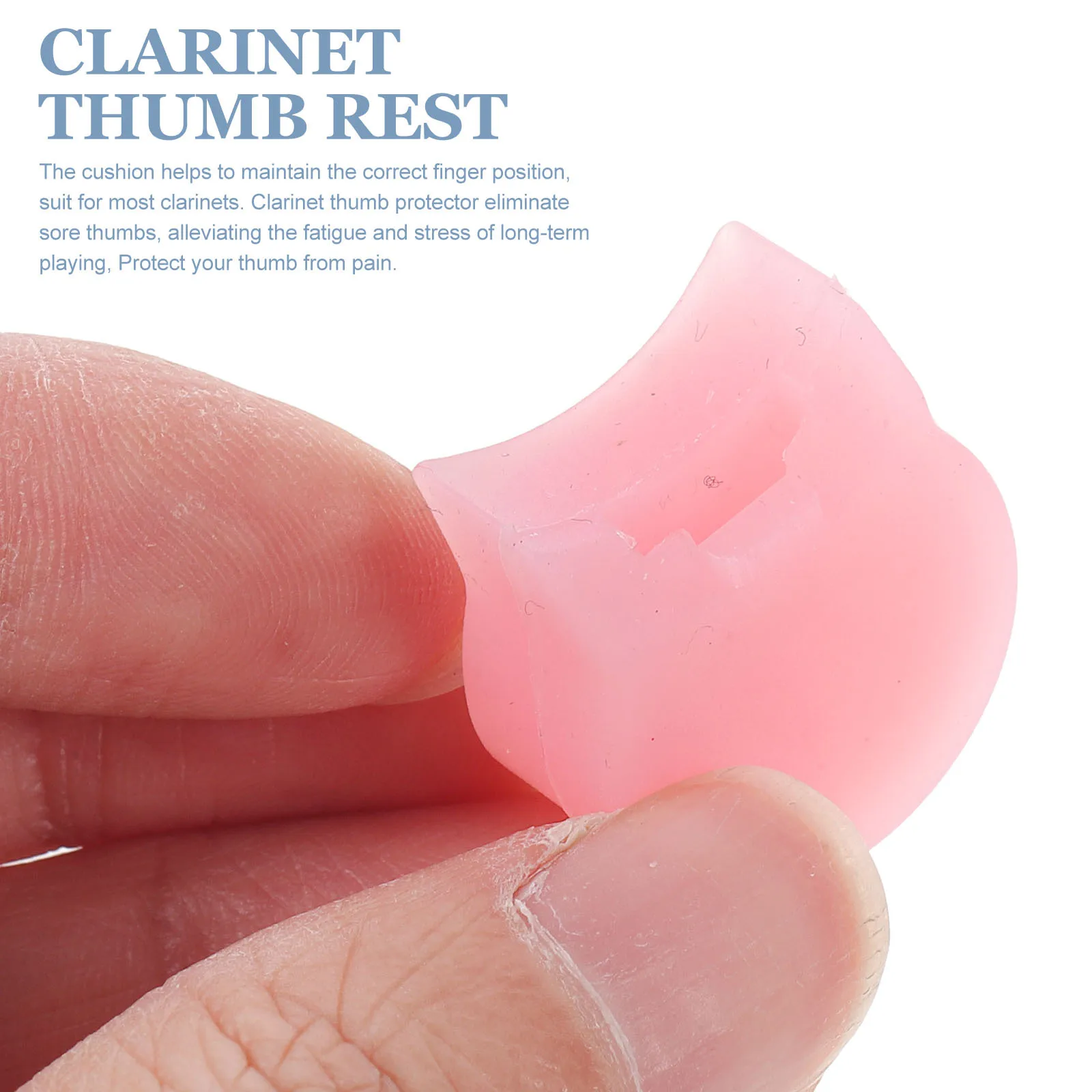 

4 Pcs Finger Rest Thumb Cover Clarinet Portable Sleeve Pad Silica Gel Guards Sleeves Protectors Gloves