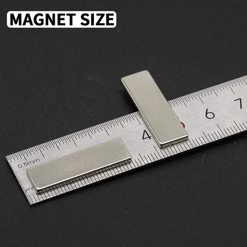 Imagen 2 del producto Potente imán de neodimio de 30x10x2mm N35 NdfeB bloque magnético permanente imanes de nevera súper fuertes DIY