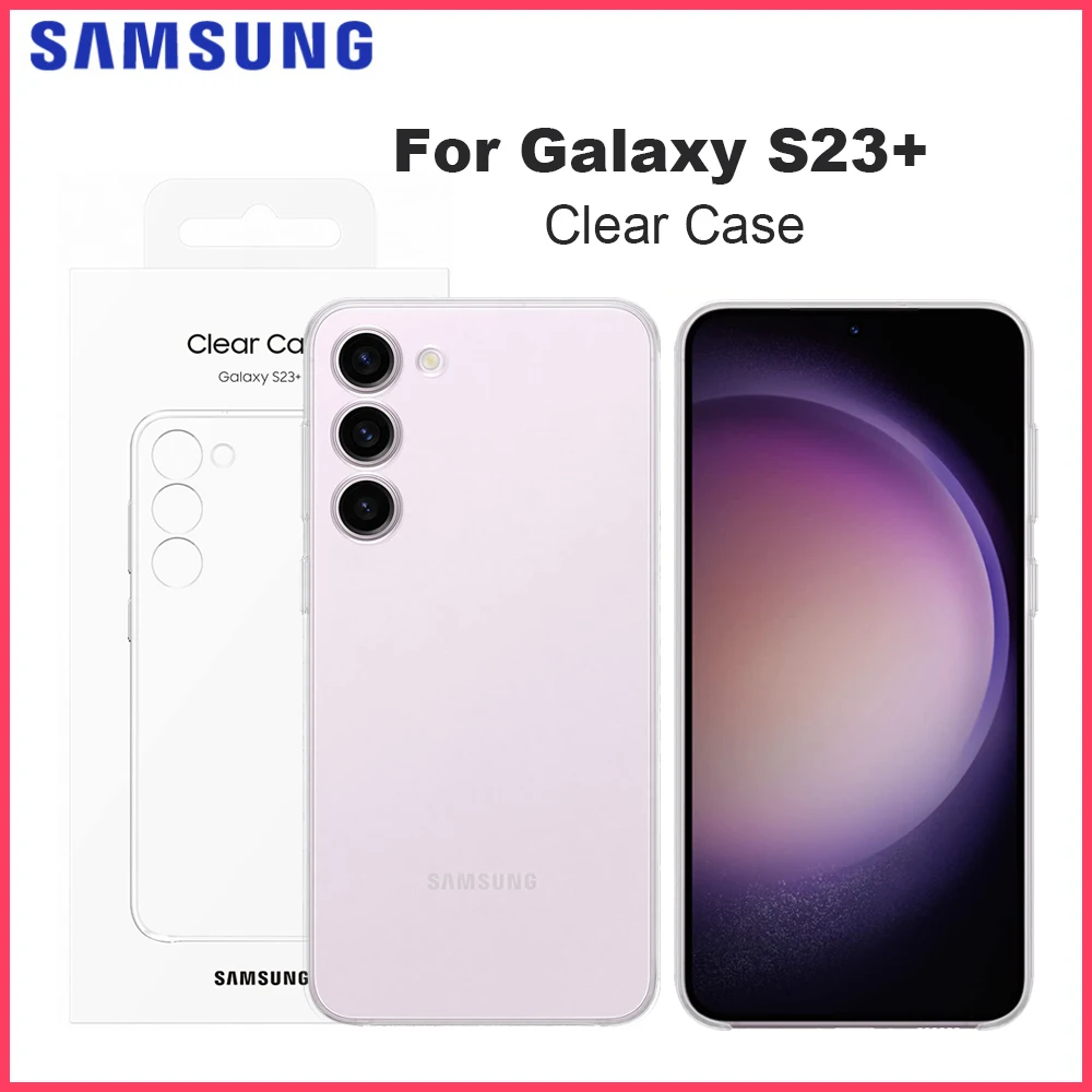

Original Samsung Galaxy S23 S23+ S23 Plus Clear Slim Phone Case for Galaxy S23 S23+ Transparent Cover EF-QS911 EF-QS916