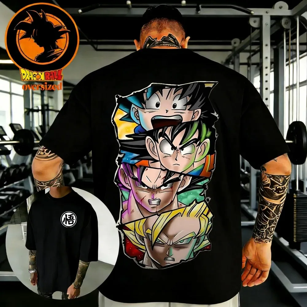 

Hot Summer Dragon Ball Retro High Quality Cotton Men's T-shirts Oversized Goku Printed Unisex Children's Casual Short Sleeves