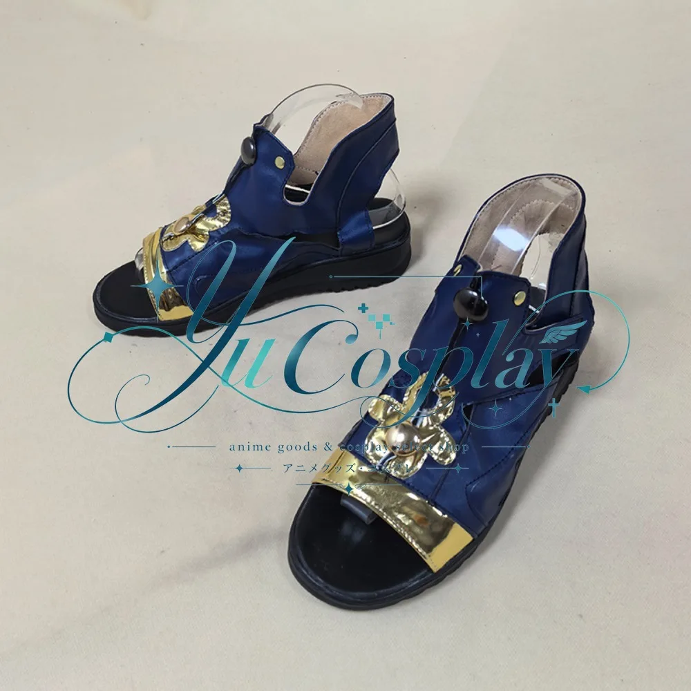 Game Kalim Cosplay Shoes Custom Anime Boots Handmade Roleplay Footwear Comic Con Convention Stage Performance Party