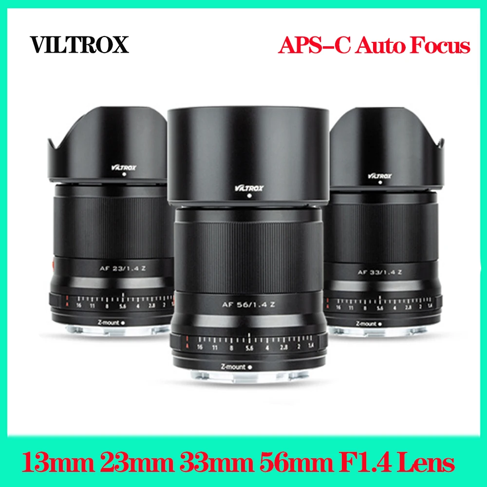 

VILTROX AF13mm 23mm 33mm 56mm F1.4 Camera Lens APS-C Auto Focus Large Aperture Prime Lens For Sony E Nikon Z Fuji XF Canon EF-M