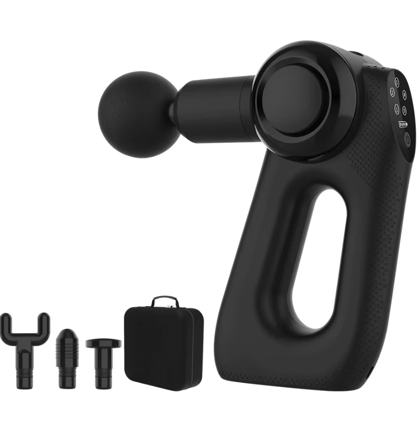 Wholesale Electric Massage Gun Muscle Therapy Fascia Chiropractic Heating Pistolet With Case Deep Tissue Percussion Massager