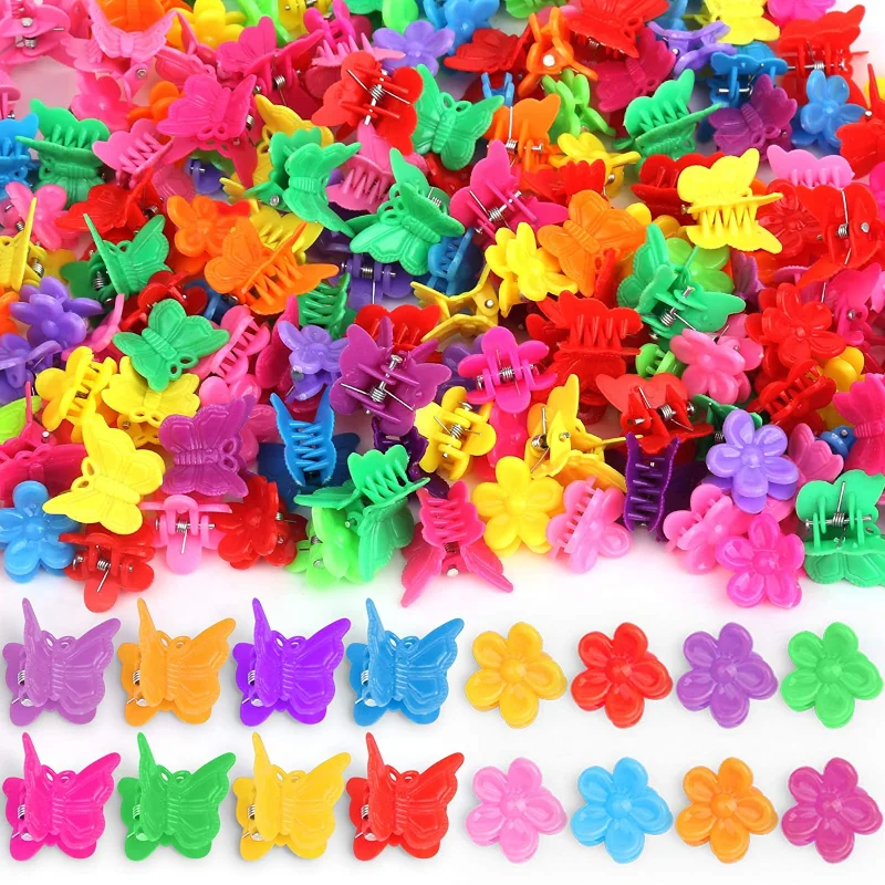 Girs Cute Colorful Flower Crown Small Hair Claws Lovely Hair Decorate Claw Clips Hairpins Kids Sweet Hair Accessories