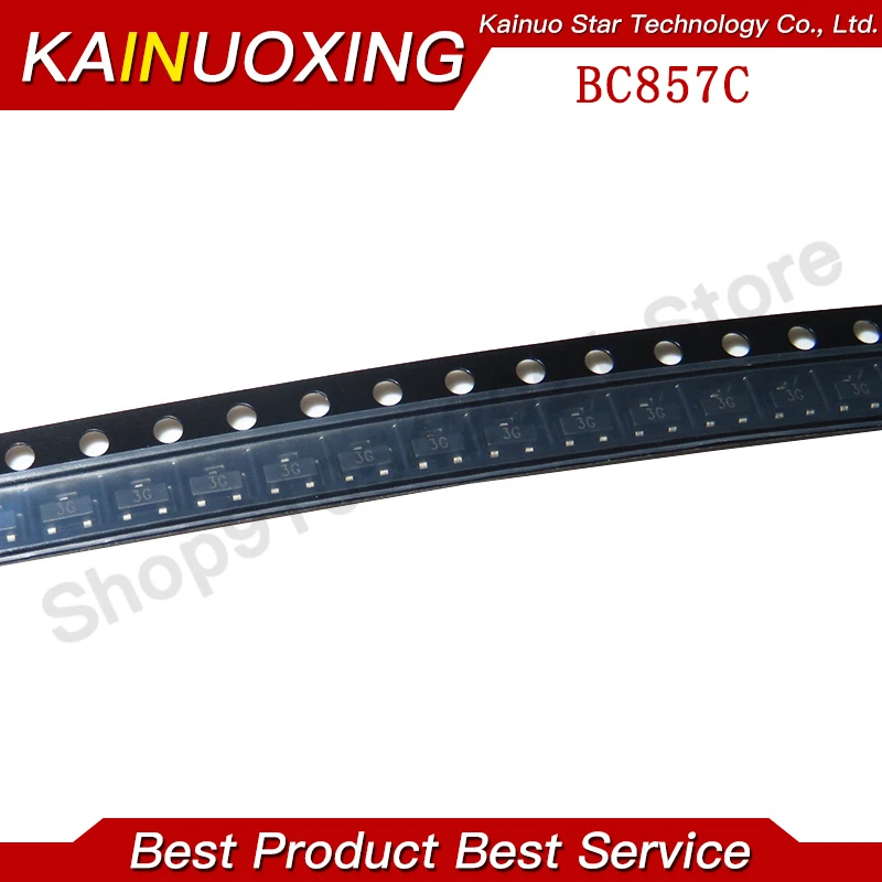 100PCS/Lot SMD Triode transistor BC857C (3G) 0.1A/45V PNP SOT-23 transistor BC857 New & original