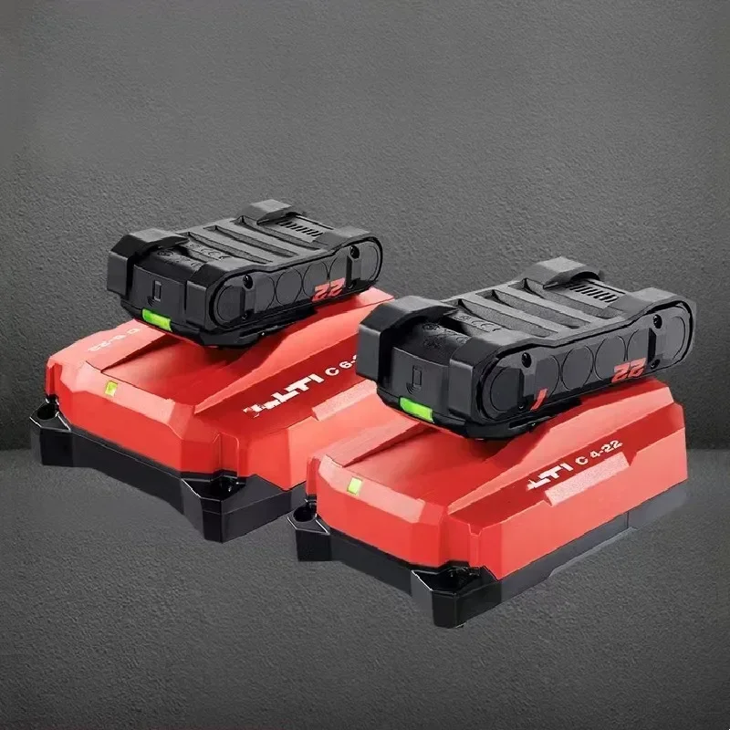 100%Original 5200mAh For HILTI NURON 22V TE4-22 TE6-22 SD5000-22 SF6H-22 SIW4-22 SIW6-22 SIW8-22 Electric tools Battery charger