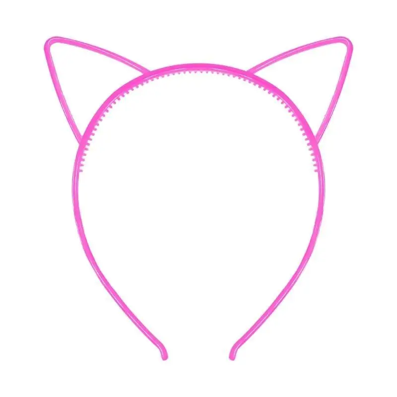 652F Fluorescent Ear Headband for Women Fashion Luminous Hair Hoop Carnivals Party Hairband for Woman Cosplay