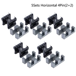 5Sets EE25 4Pin 8P 10P Transformator Spule PC40 Ferrite Core Vertikale Horizontale