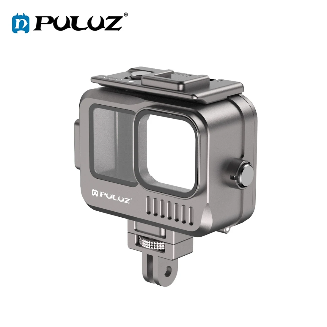 PULUZ 40m Aluminum Alloy Waterproof Case for GoPro Hero11/10/9 Black Action Camera Protective Case Diving Cover Waterproof Shell