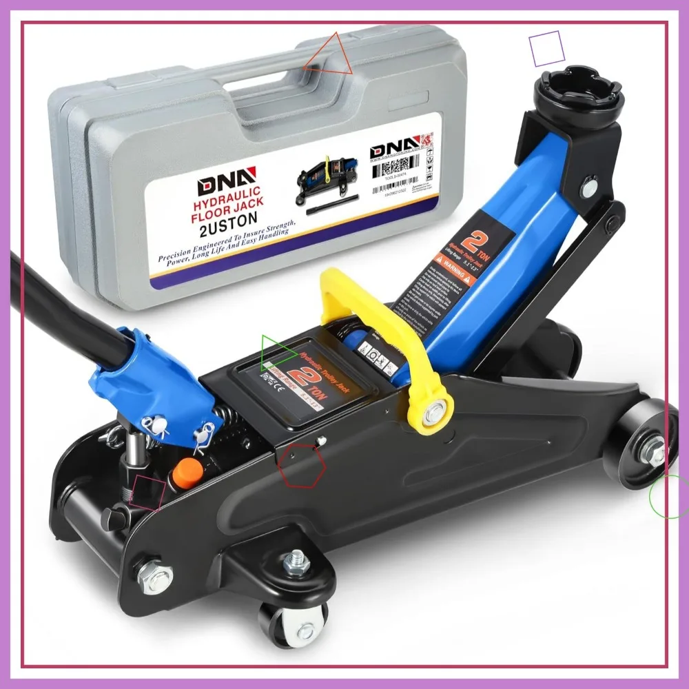 

2 Ton Hydraulic Trolley Floor Jack, 4000 lbs Capacity, 5.1-13 Inch Lift Range, Blue for Garage Service