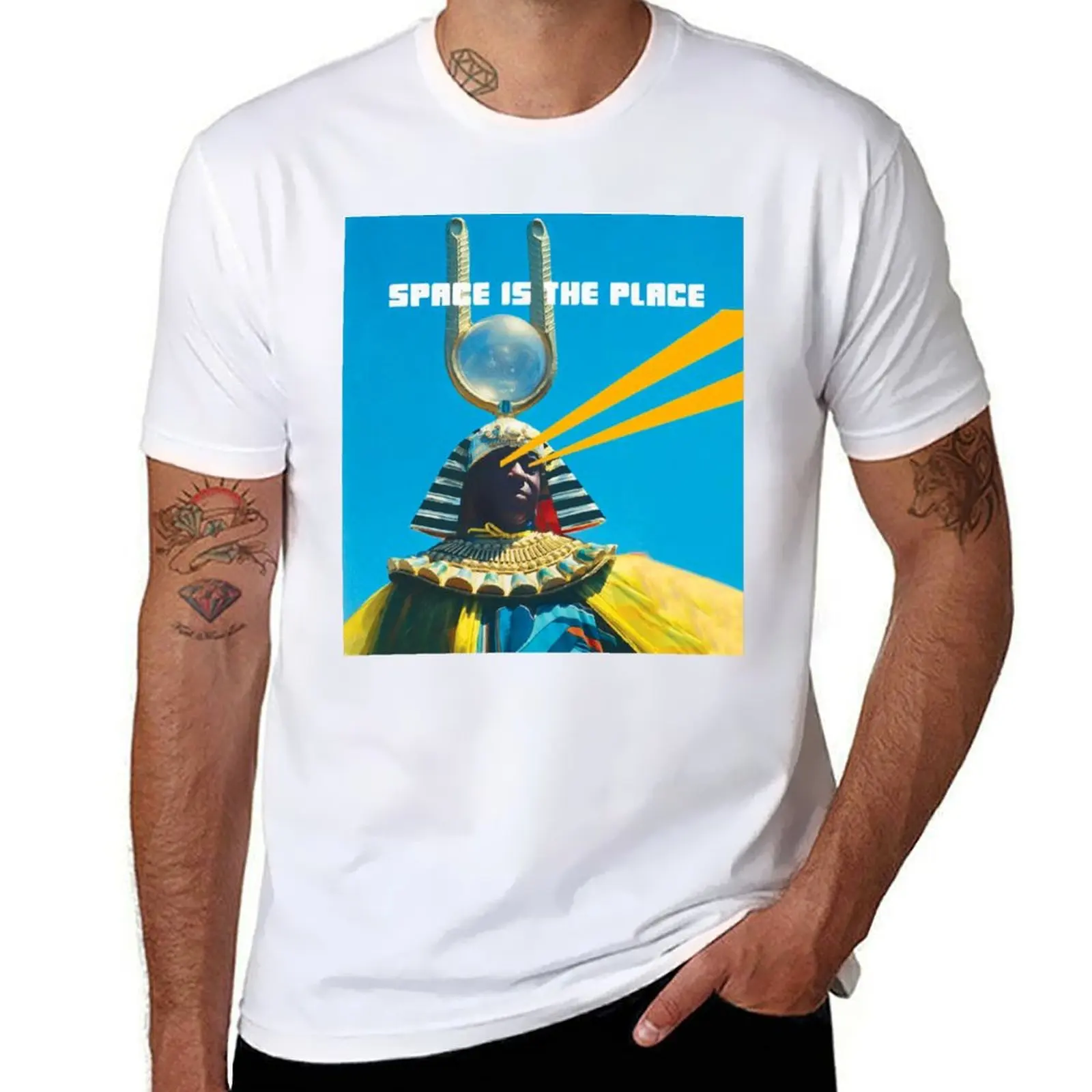 

t luxury print - shirt Ra Place Sun cotton man t Space 100% T-Shirt men t shirt shirt custom