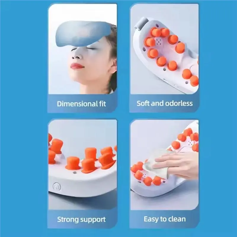 【PRIX CHAUD!】 Masseur oculaire électrique réduisant la fatigue oculaire et améliore le sommeil avec vibration, relaxation des yeux, masque de sommeil pour la fatigue