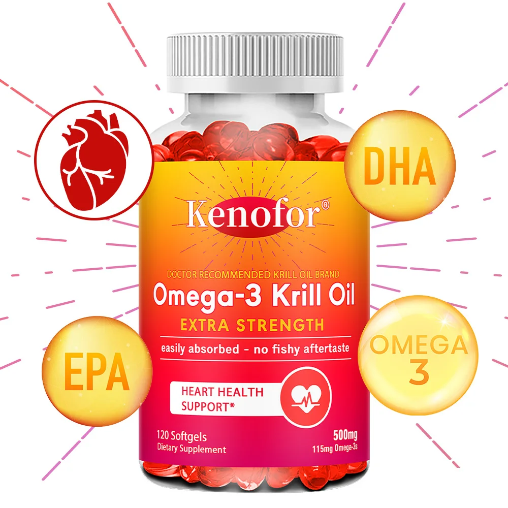 

Капсулы с маслом Antarctic Krill — Rich in Omega-3, EPA, DHA, поддерживает здоровье костей, сердца, мозга, суставов и кожи, повышает иммунную систему