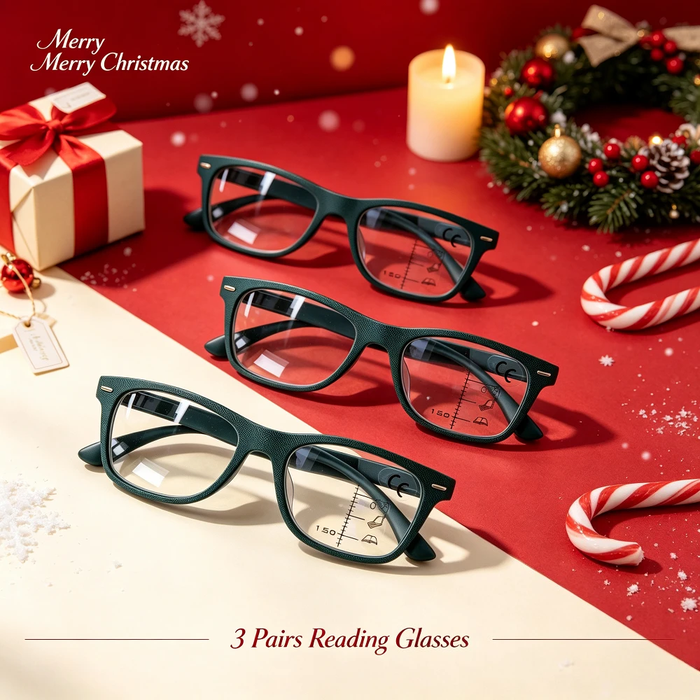 1 pair of fashionable textured square reading glasses, anti-blue light to reduce eye fatigue, suitable for daily computer use, recommended as Christmas and Halloween gifts, random colors