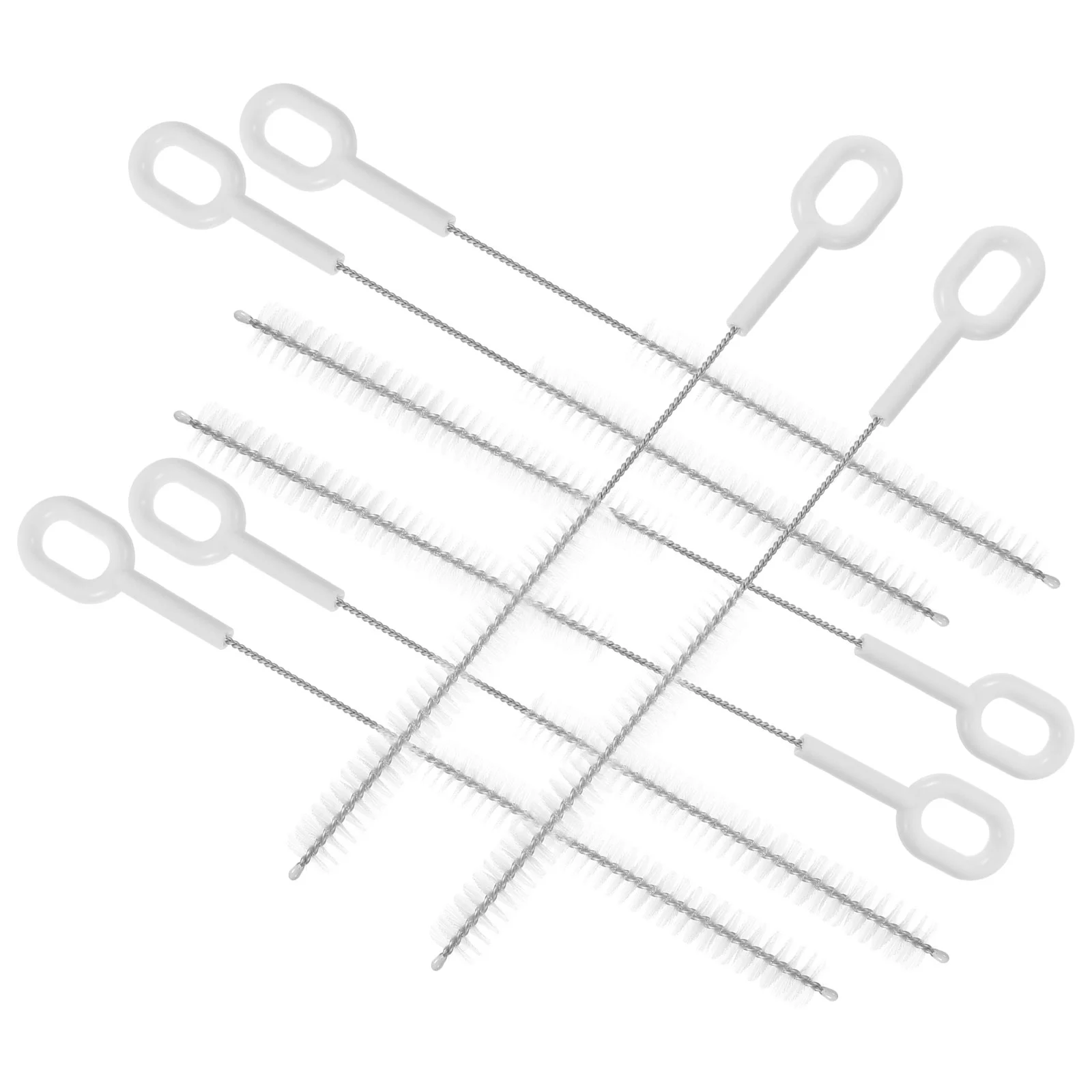 10 PCS Bottle Straw Brush Long Cleaners Cleaning Pipeline Portable Stainless Steel Baby Water