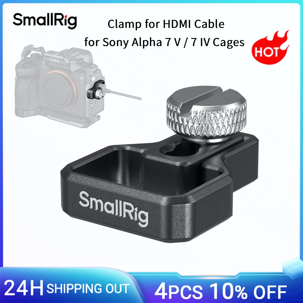 Image of SmallRig 7V / 7IV Klemme für HDMI-Kabel für Sony Alpha 7 V / 7 IV Käfige, für Half Cage Cage Kit – Gewährleistet stabile Datenübertragung