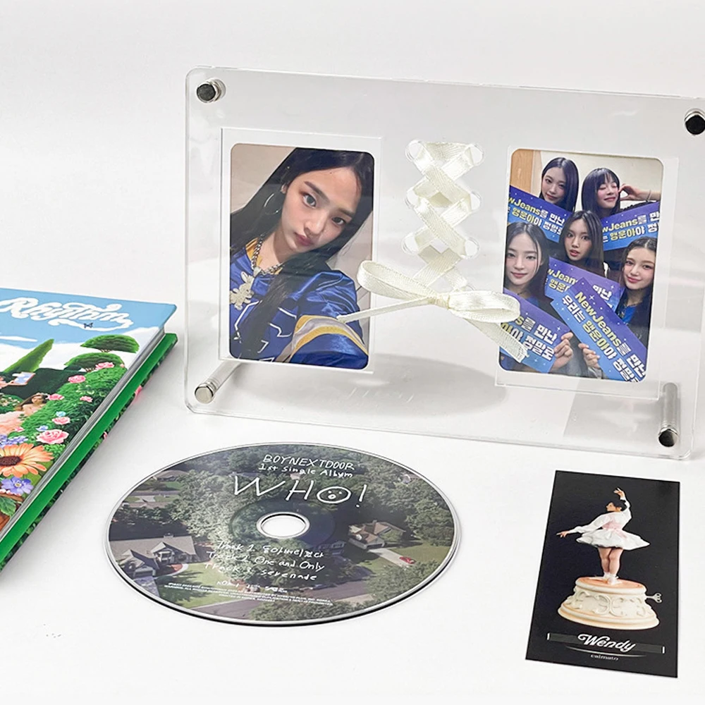 INS Photocard Holder CD Photocard Frame Acrylic Photo Frame Transparent Idol Photo Card Protective Frames Picture Display Stand
