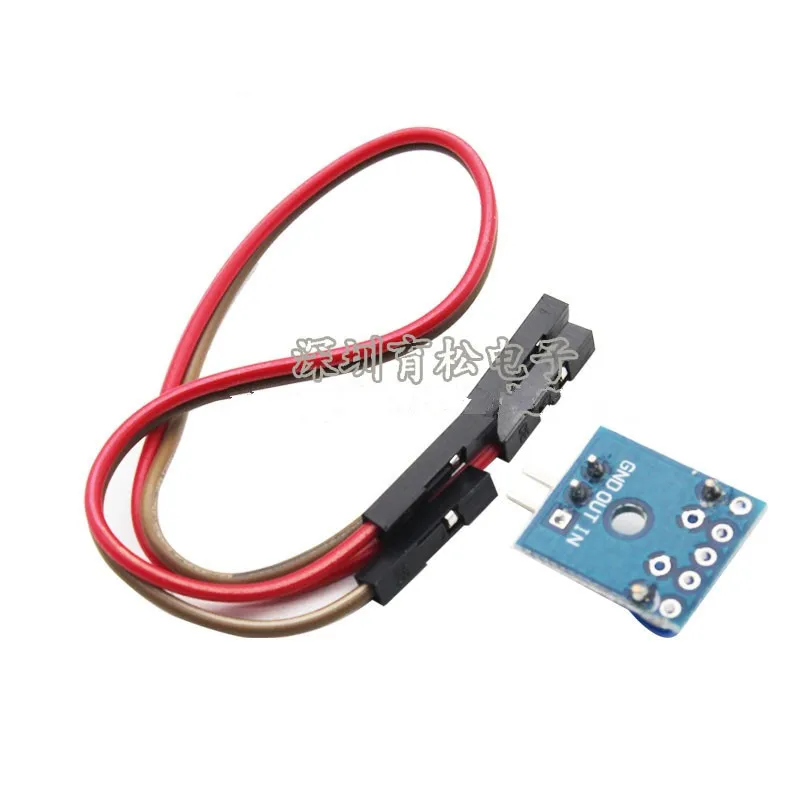 

Normally Closed Vibration Sensor with Small Board, Including PCB 2 20cm Long DuPont Wires