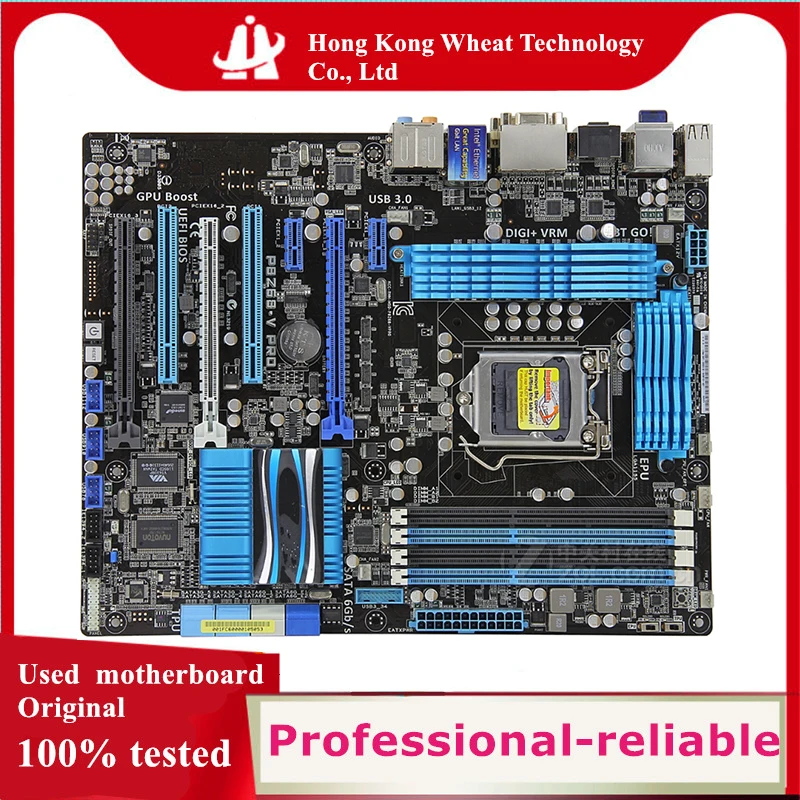 Usado para la placa base Intel Z68 P8Z68-V PRO original LGA 1155 DDR3 32GB USB2.0 USB3.0 SATA3 placa base de escritorio