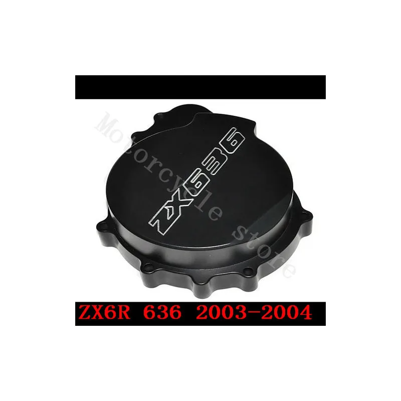 For Kawasaki ZX6R ZX-6R ZX636 636 2003 2004 Motorcycle Engine Stator cover Black left side