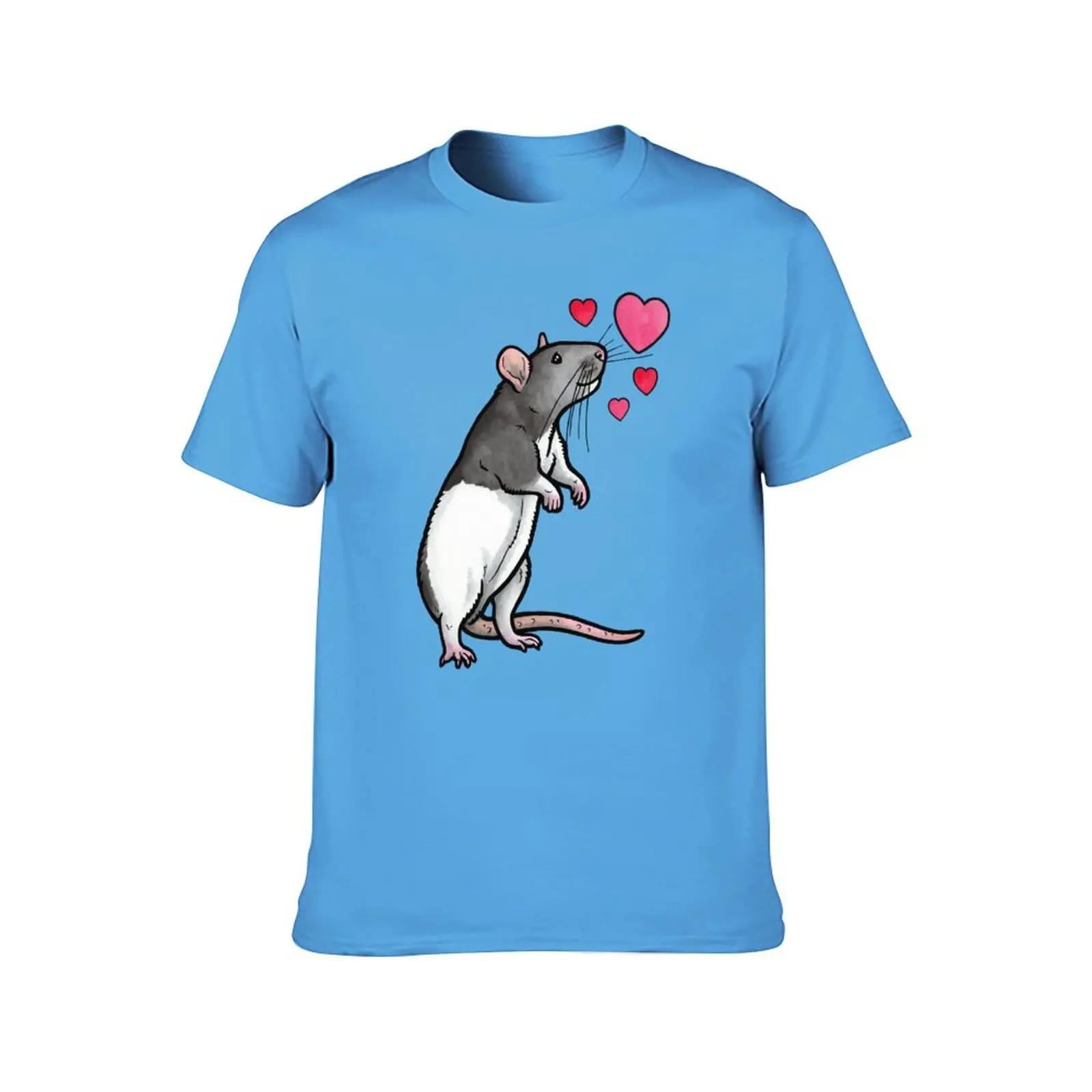 Hooded rat love (topear) T-Shirt oversized t shirt Oversized t-shirt T-shirt men