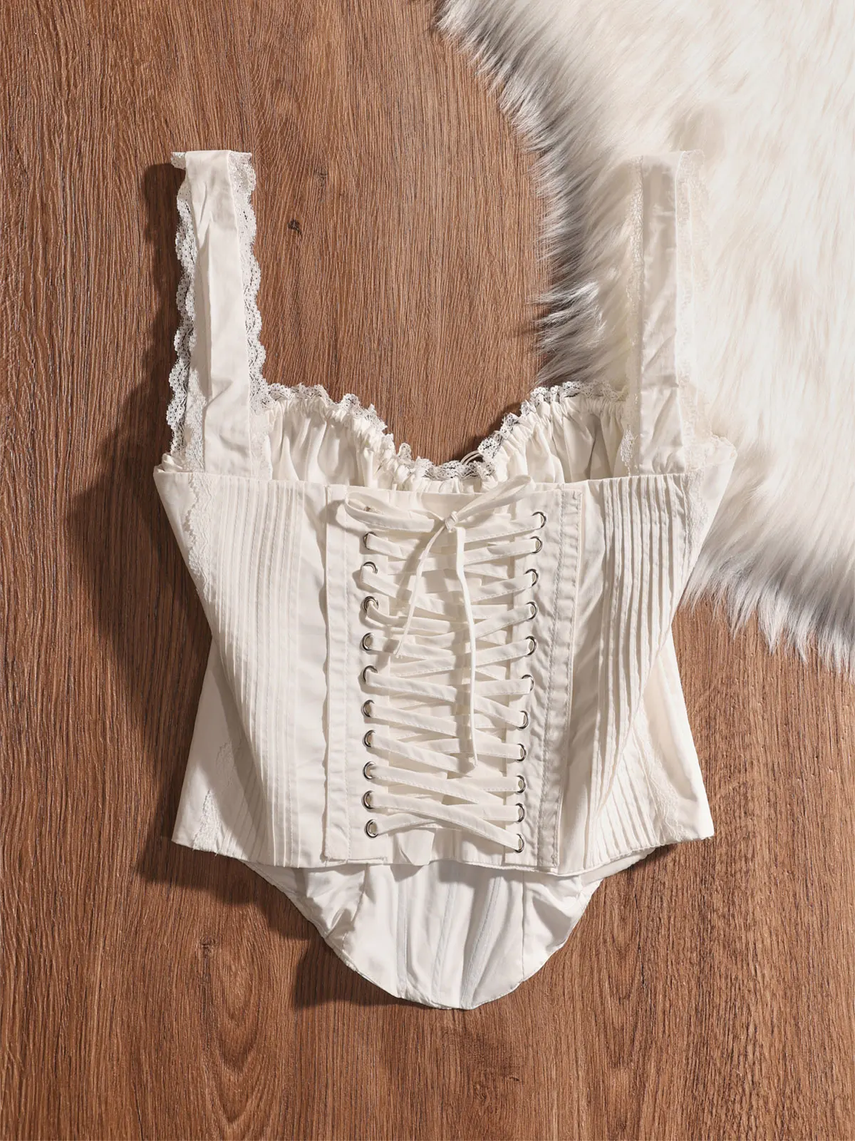 

Женский топ с кружевной отделкой и декоративными завязками, облегающий, красивый, повседневный, Ciwalk