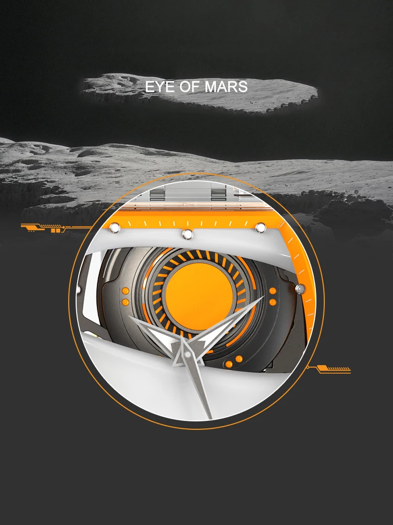 CRONUSART Orologio automatico da uomo Orologio da polso meccanico tonneau di lusso Cassa in cristallo ad alta trasparenza Cinturino in gomma fluorurata luminosa