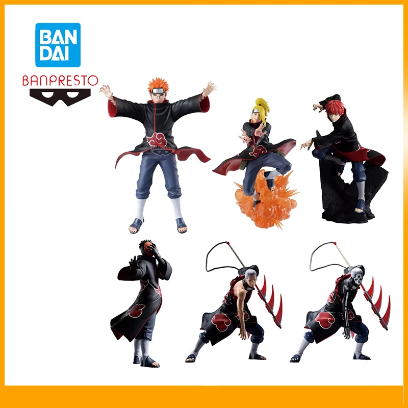 

Original Bandai Banpresto Naruto Shippuden Effectreme Deidara Sasori Hidan Tobi Anime Action Figures Model Fighting Pose Collect