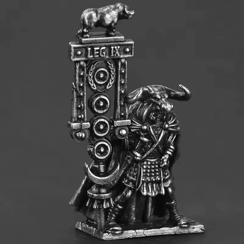 Metal Lost Roman Legion Soldier Model Military Action Figures Board Game Pieces Desktop Car Interior Mini Ornament Accessories