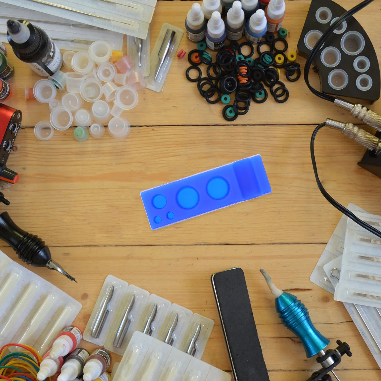 

Tattoos Ink Cup Holder Sturdy Lightweight Pigment Organizer Professional Home Use Tattoo Supplies Tattoo Ink Cup Holder