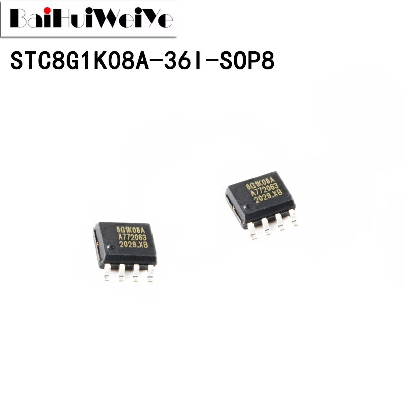 10PCS STC8G1K08A-36I-SOP8 STC8G1K08A-36I STC8G1K08A Single-Chip Microcomputer SOP-8 New Good Quality Chipset