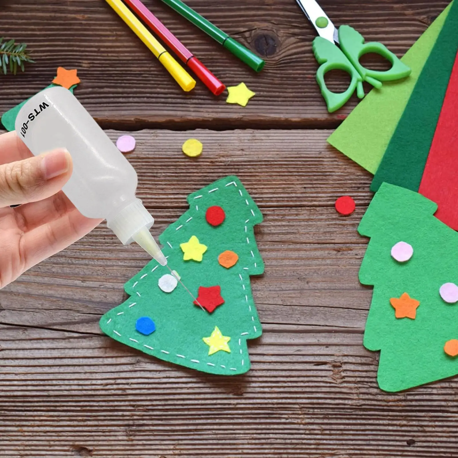 Precision Tip Applicator Bottles Needle Fine Tip Squeeze Glue Applicator Bottles for Quilling Craft Paint Clay Tools Gifts