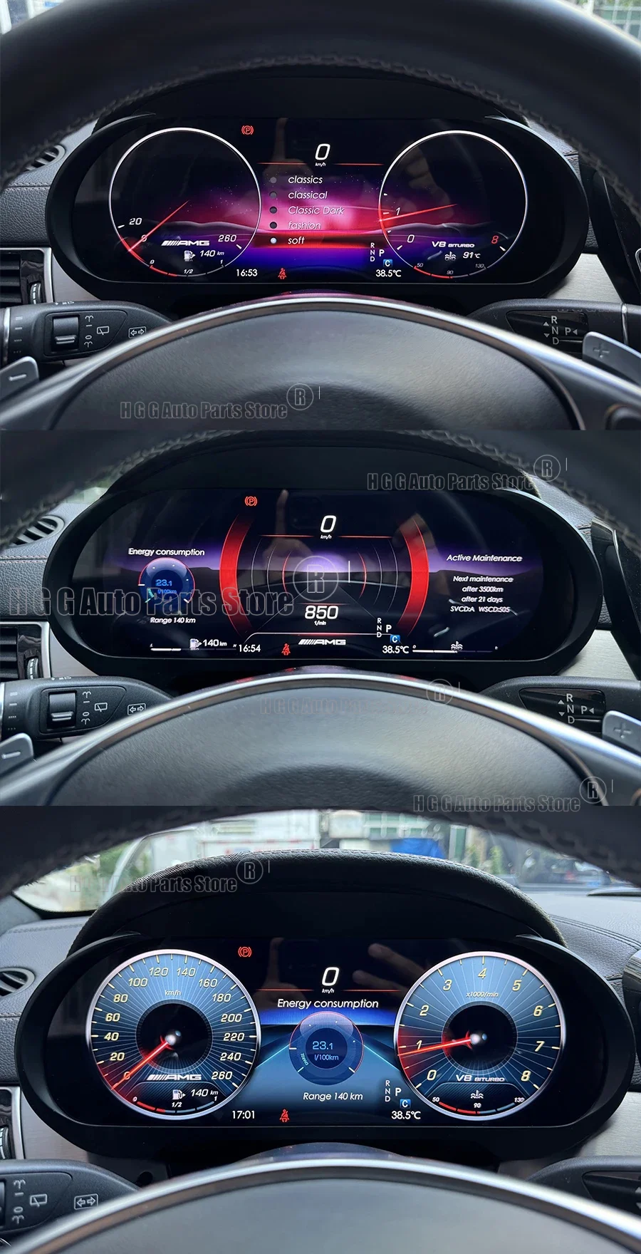 

12,3-дюймовый цифровой LCD-дисплей приборной панели для Mercedes-Benz ML GL G GLE GLS W166 X166 2012-2019 годов выпуска, автомобильная панель приборов, спидометр