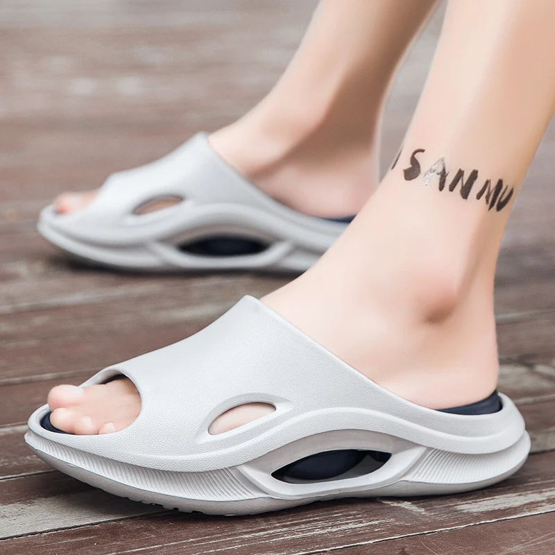 Men's Summer Non-Slip Anti-Odor Toe-Toe Slippers Men's Outdoor Beach Sandals