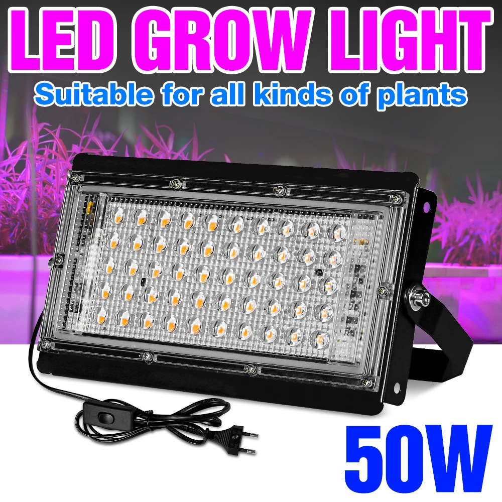 

Full Spectrum Phyto Lamp LED Grow Light Greenhouse Floodlight Hydroponic Phytolamp Seed Cultivate Spotlight Plant Grow Lighting