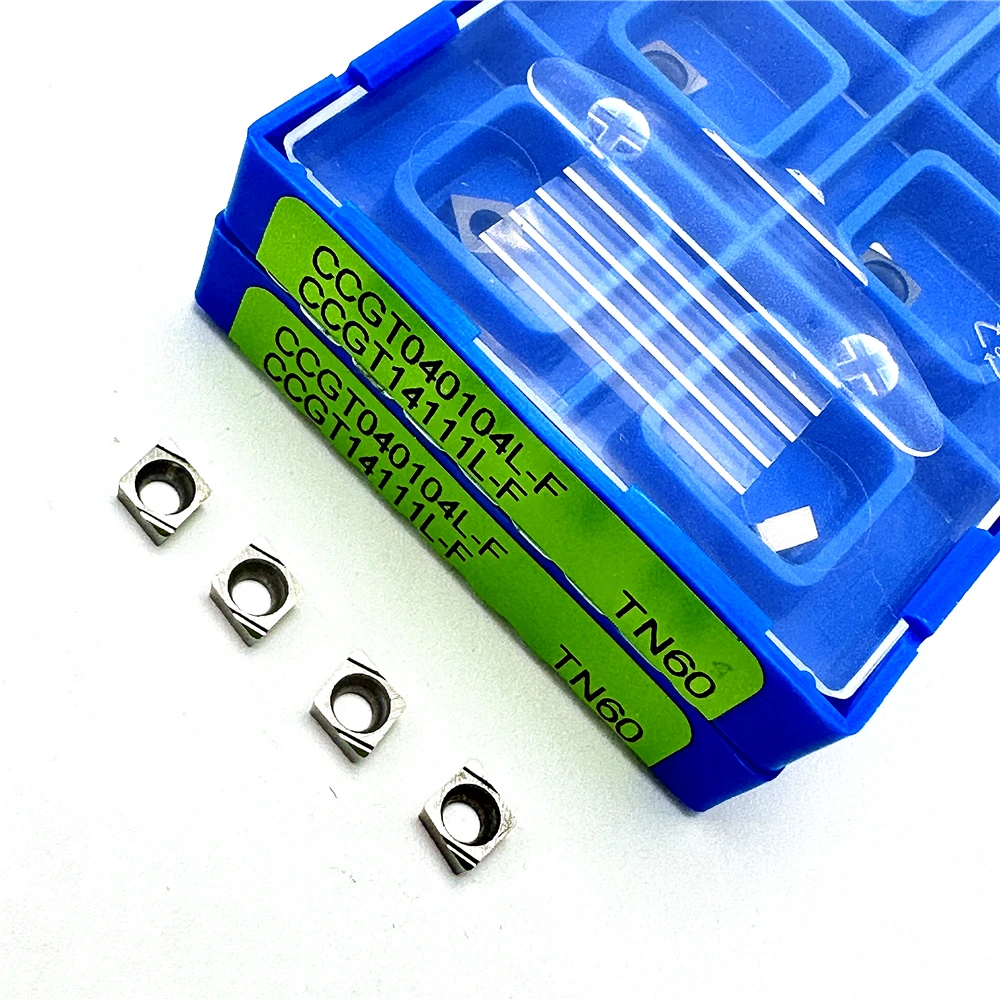 Herramientas de torno de corte de procesamiento de piezas de acero CNC, CCGT030101, CCGT030102, CCGT030104, CCGT040102, CCGT040104, TN60, Cermet