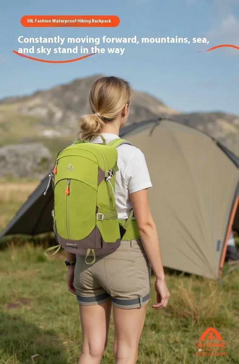 

30L Backpack Water-Resistant Hiking Camping Backpack for Men Women Trekking Climbing Daypack Outdoor Travel Mountaineering Gear