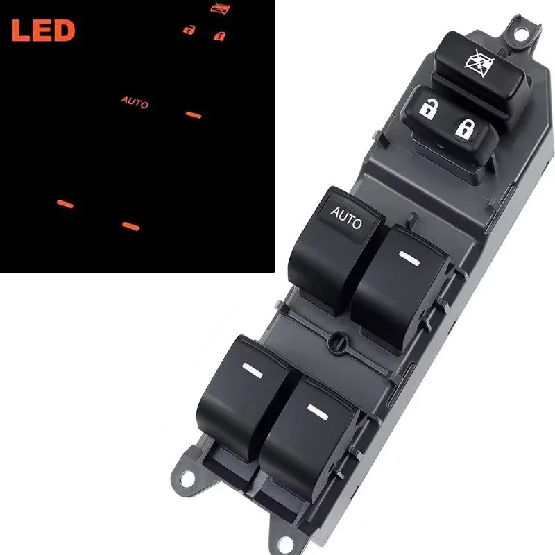 

Orange Light Power Electric Window Lifter Main Control Switch Left for 06-15 Toyota Corolla Camry RAV4 84820-02190, 8482002190