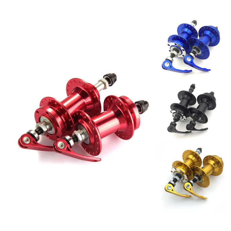 36H Aluminium Alloy MTB Mountain Road Bike Hubs Set Disc Bearing Front Rear Hub with Quick Release Lever Skewers Bicycle Parts