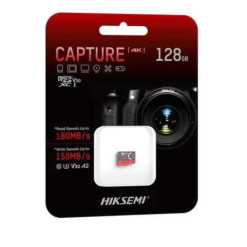 HIKSEMI 캡처 TF 128GB 256GB 512GB 4K SD 카드 클래스 10 UHS-I TLC 최대 180 MB/s 읽기 속도 150 MB/s 쓰기 속도 V30 카메라