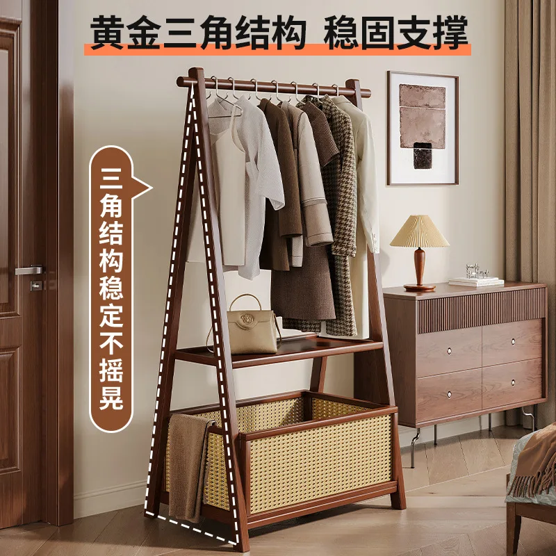 Hanger floor-to-ceiling bedroom vertical household hanger room multi-functional simple clothes storage rack storage coat rack