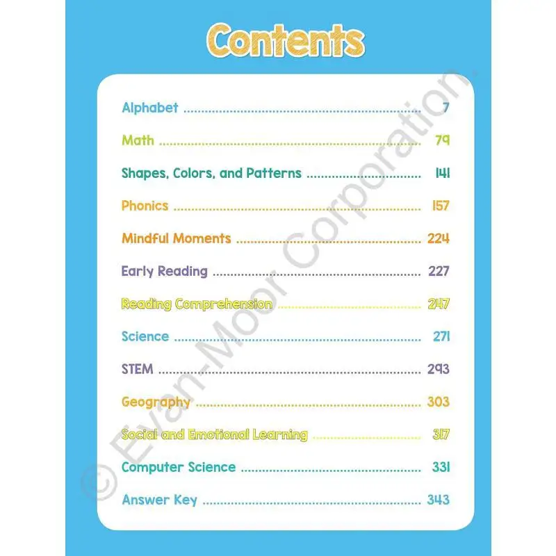 Top Student Grade K EvanMoor EvanMoor 9781629389745 Book