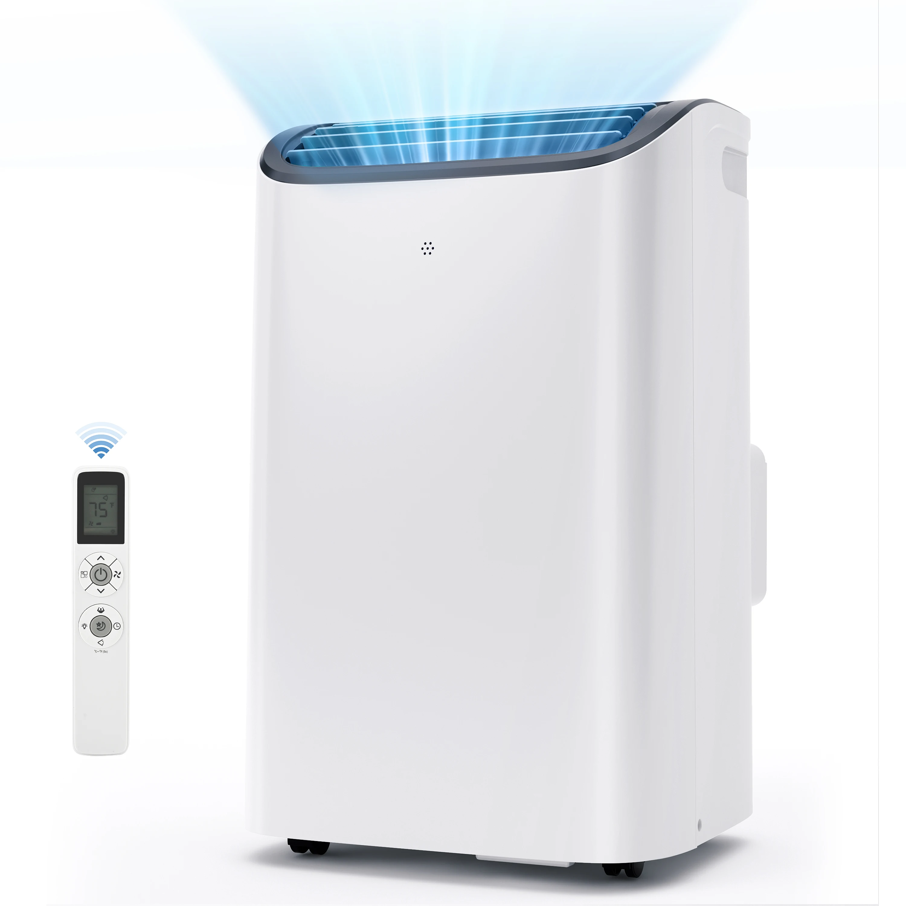 14000 BTU Smart Home Portable Air Conditioner Fast Cooling Quiet Energy Saving AC Unit for Bedroom Living Room Apartment Small