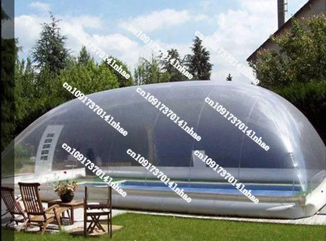 Air Sealed Inflatable Swimming Pool Cover Dome Tent   Inflatable Bar Stage Disco LED Tent