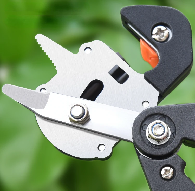 Grafting machine, seedling and fruit tree grafting tool, pruning and grafting machine, bud scissors