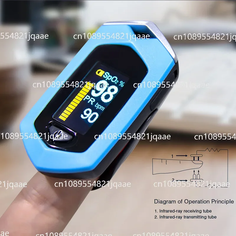 PI Digital Oximeter Pulse Oxygen Concentration Home Monitor Finger Clip Oximeter Portable Oxygen Saturation Pulse Meter