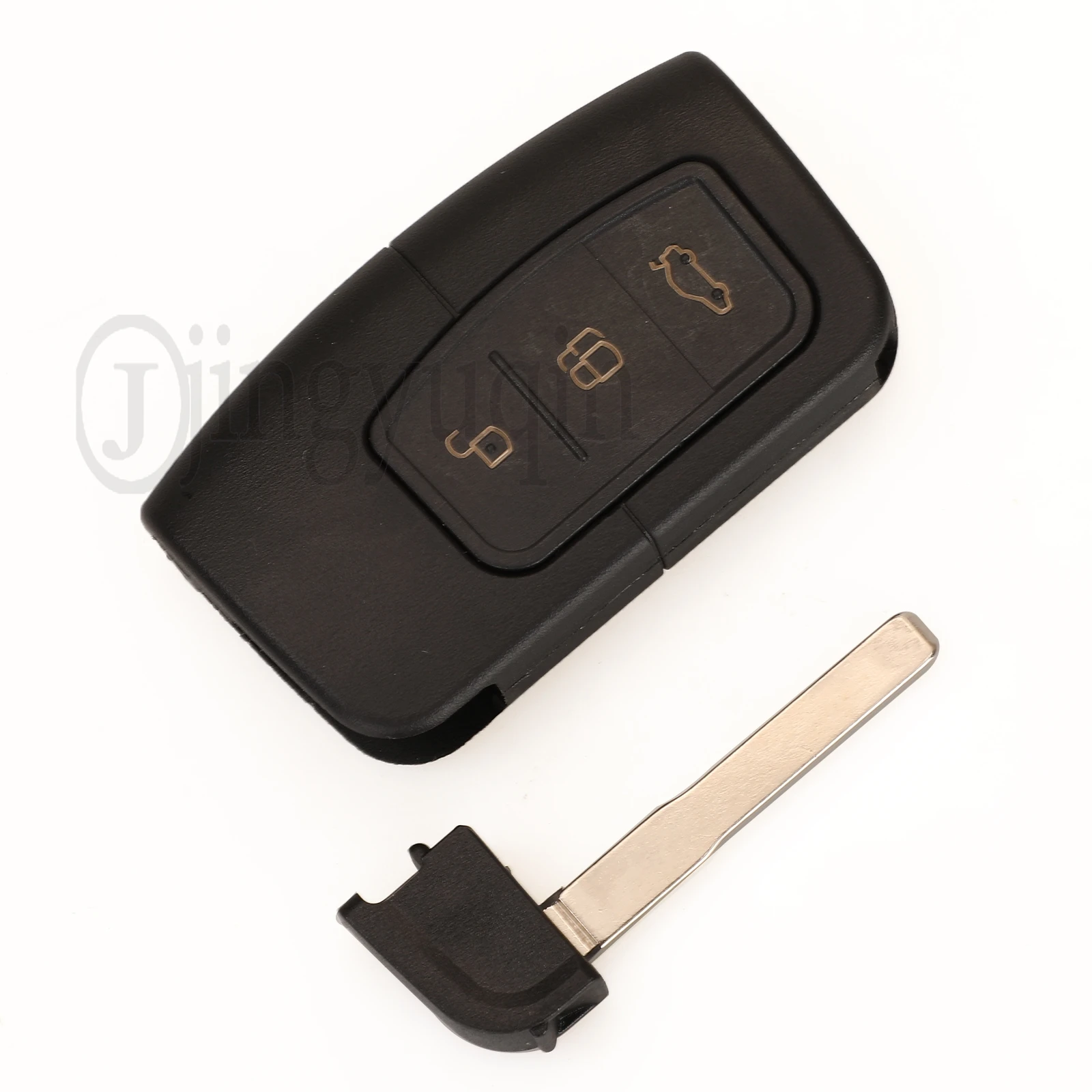 jingyuqin 3M5T15K601-DC/DB 434Mhz For Ford C-Max Focus MK2 Kuga Mondeo Galaxy ID46 PCF7952 Remote Key Keyless Go HU101 Blade