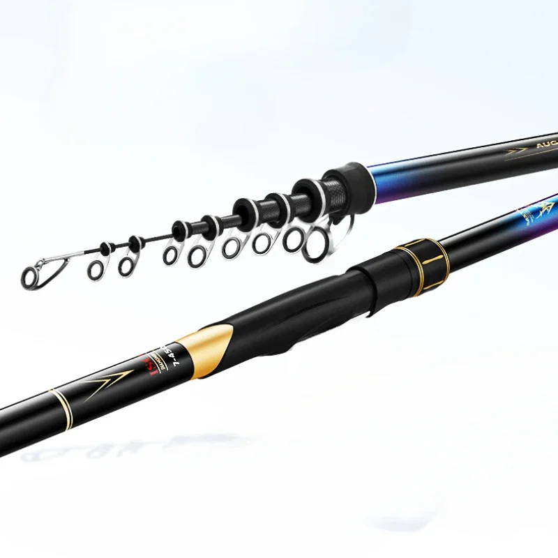 Rock Fishing Rod Imported From Japan Carbon Ultra Light Ultra Hard Fishing Rod Large Guide Ring Long Throw All Water Universal