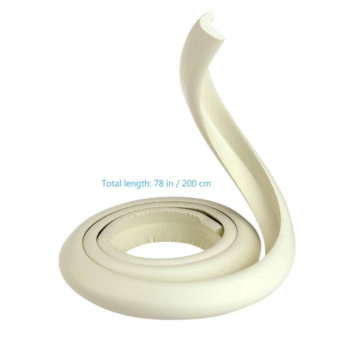 

Tinksky 2m L-Shaped Thicken Baby Safety Table Corner Guard White Nbr Anti-Collision Bumper Strip for Home Use Table Corner Guard